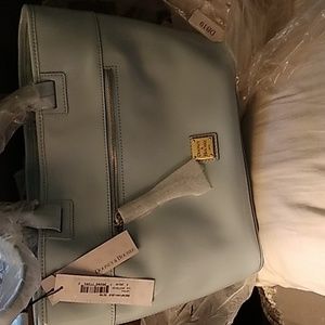 Dooney and bourke  POWDER BLUE patent leather tote NWT